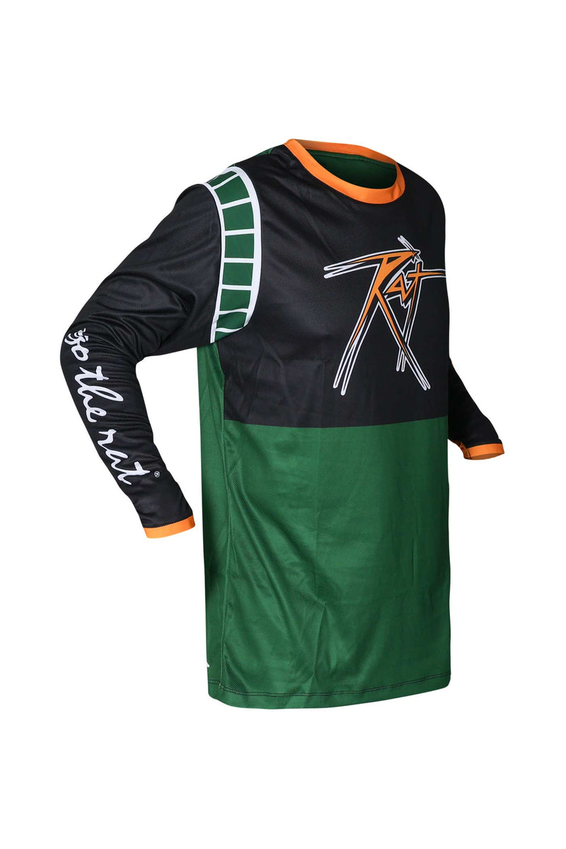 GTR26 | Rat Racing Whiskers Jersey - Black / Green – Go The Rat Racing