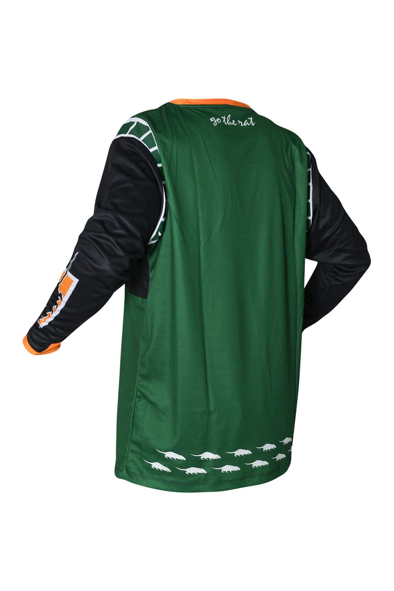 GTR26 | Rat Racing Whiskers Jersey - Black / Green – Go The Rat Racing